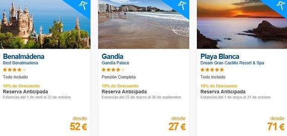 hoteles de playa 2016 baratos