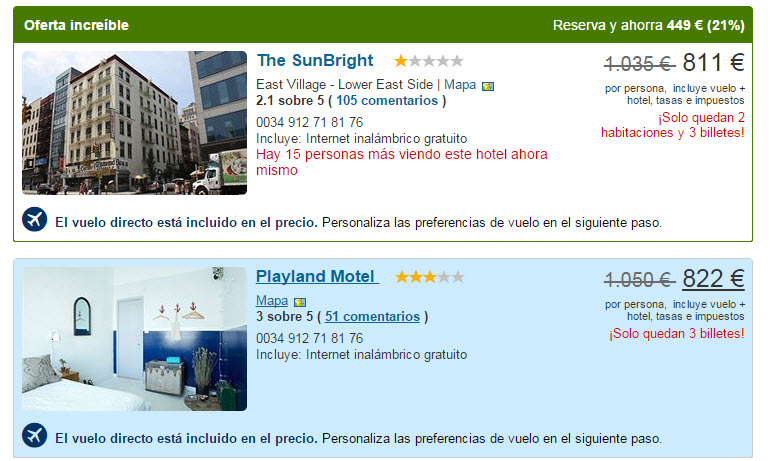 expedia ofertas vuelo y hotel