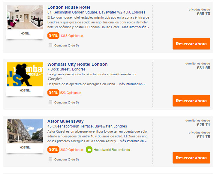 hostelworld londres