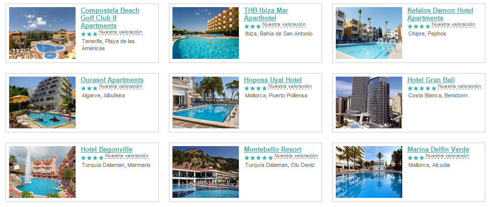 lowcostholidays hoteles de playa