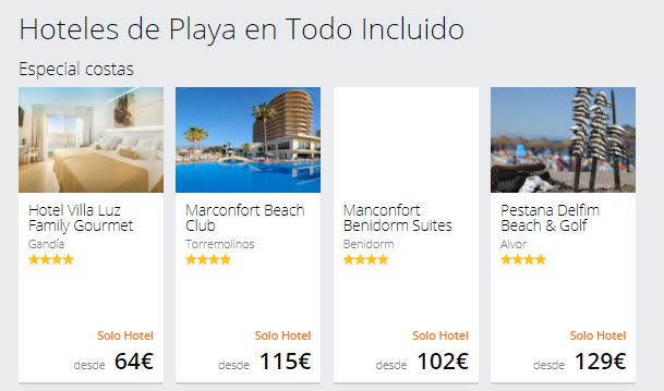 hoteles todo incluido agosto