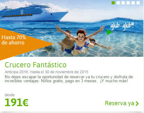 ofertas cruceros 2016