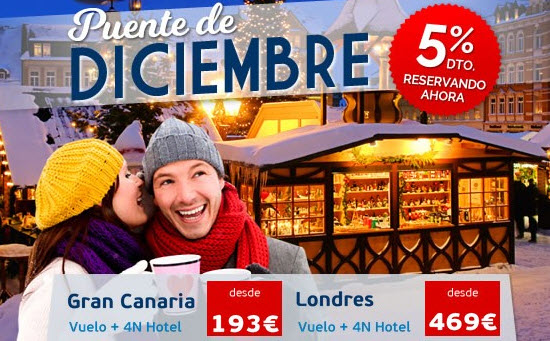 ofertas viajes Puente de la Constitucion 2015