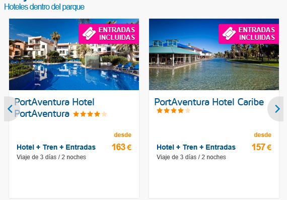 Parques temáticos precios