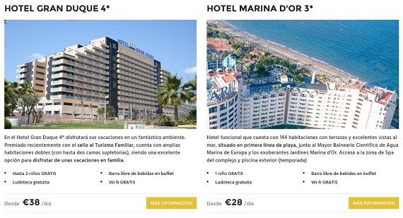 marinador hoteles