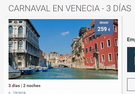 viajes venecia san valentin