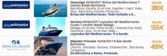 cruceros semana santa ofertas