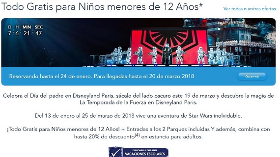 viajes disneyland paris 2018 niños gratis