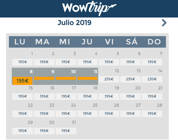 wowtrip precios