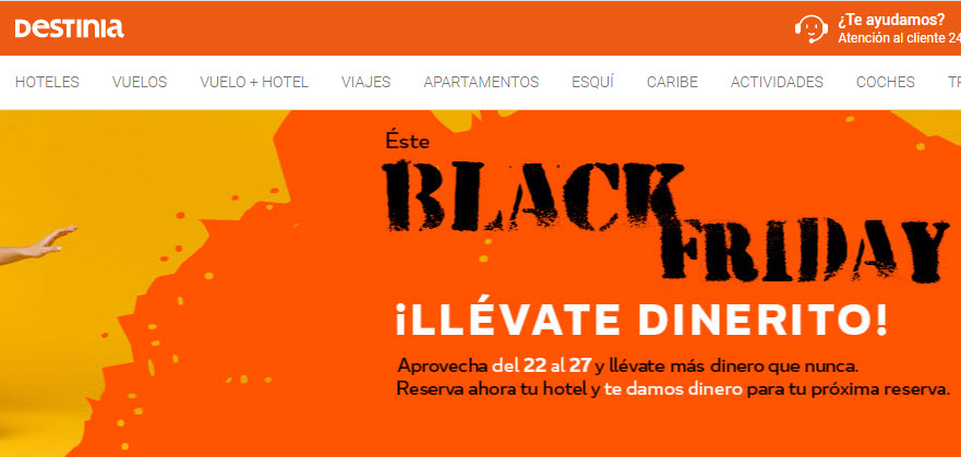 black friday destinia