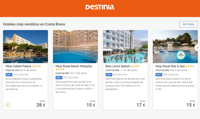 Hoteles de playa Semana Santa Costa Brava