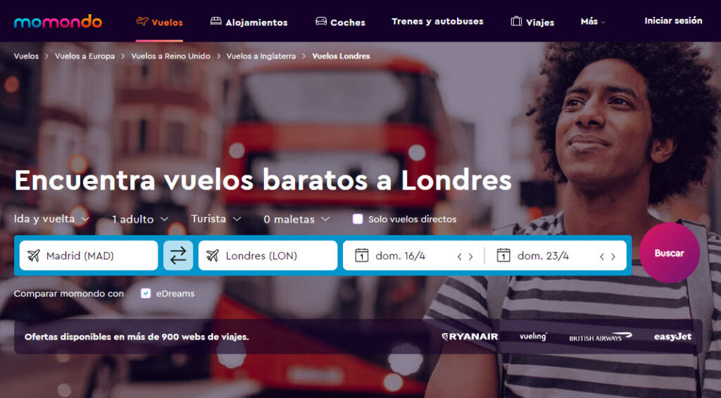 Ofertas Vuelos a Londres Puente de Mayo