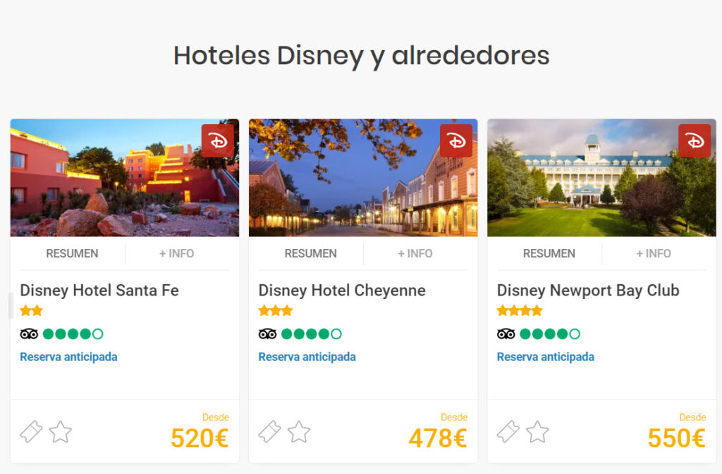 Paquete de vacaciones familiares Disneyland París