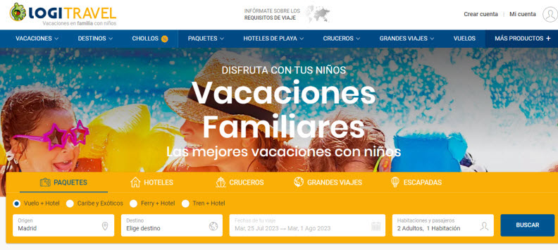 Paquete vacaciones familias