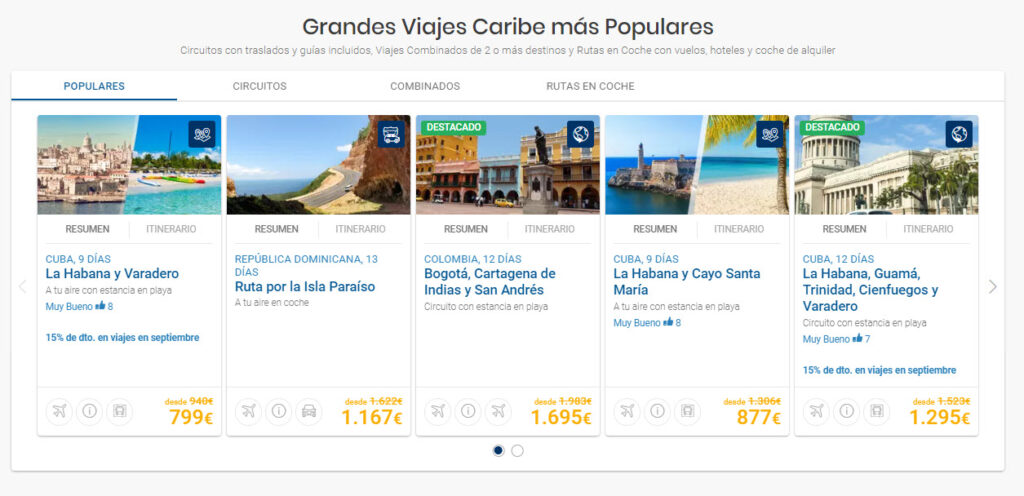 Viajes al Caribe baratos