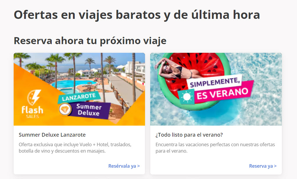 Viajes para mayores de 55 última hora