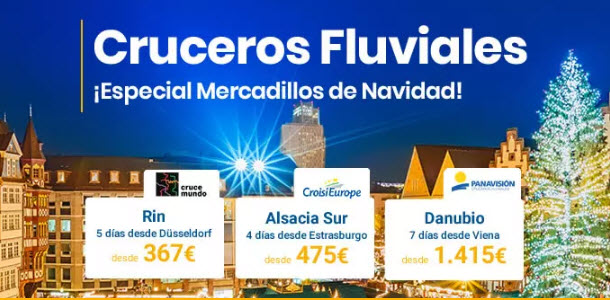 Cruceros fluviales Agosto