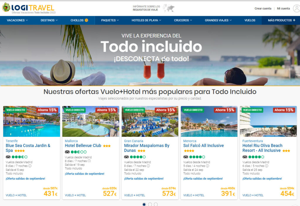 Ofertas Septiembre hoteles todo incluido