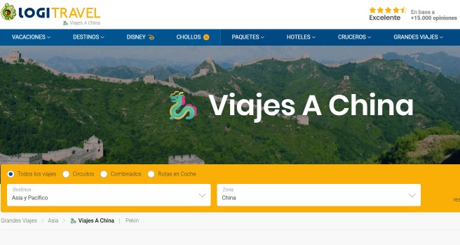 ofertas de viajes China Julio