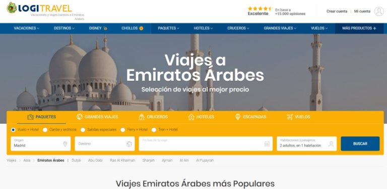 ofertas de viajes Emiratos Arabes Diciembre