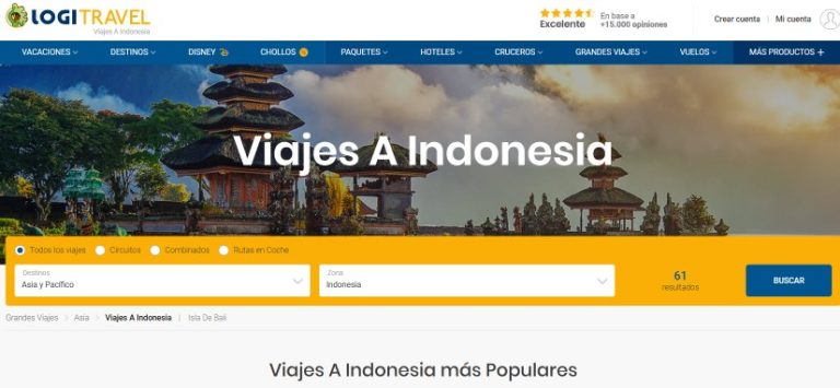 ofertas de viajes Indonesia Enero