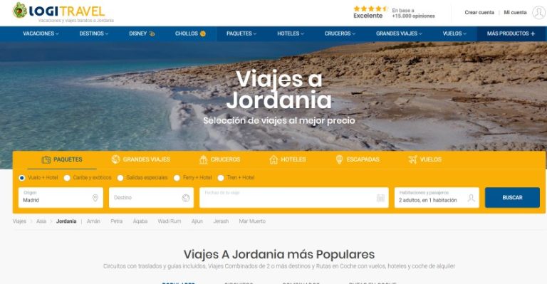 ofertas de viajes Jordania Enero