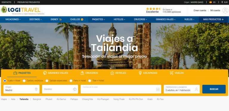 ofertas de viajes Tailandia Agosto